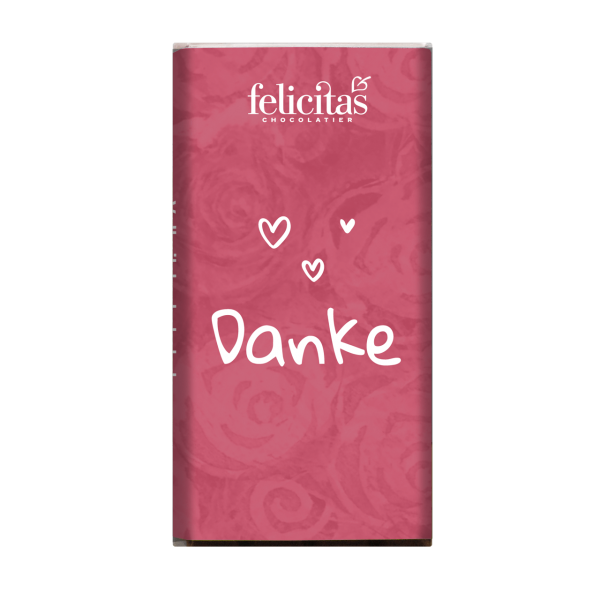 Tafelschokolade „Danke“ Vollmilch
