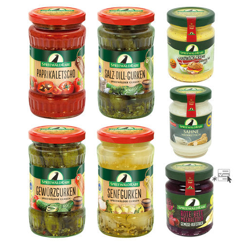 Spreewald Geschenkkarton – Spreewaldgurken, Gemüseaufstrich & Mehr