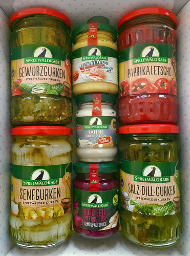 Spreewald Geschenkkarton – Spreewaldgurken, Gemüseaufstrich & Mehr - Rabe Handels GmbH & Co.KG
