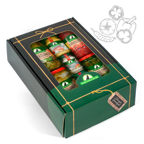 Spreewald Geschenkkarton – Spreewaldgurken, Gemüseaufstrich & Mehr - Rabe Handels GmbH & Co.KG