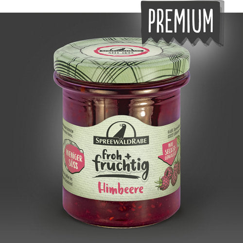Fruchtaufstrich Himbeere  – Zuckerarm & Natürlich - Rabe Handels GmbH & Co.KG