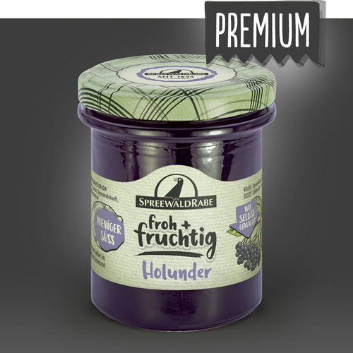 Fruchtaufstrich Holunder  – Zuckerarm & Natürlich - Rabe Handels GmbH & Co.KG