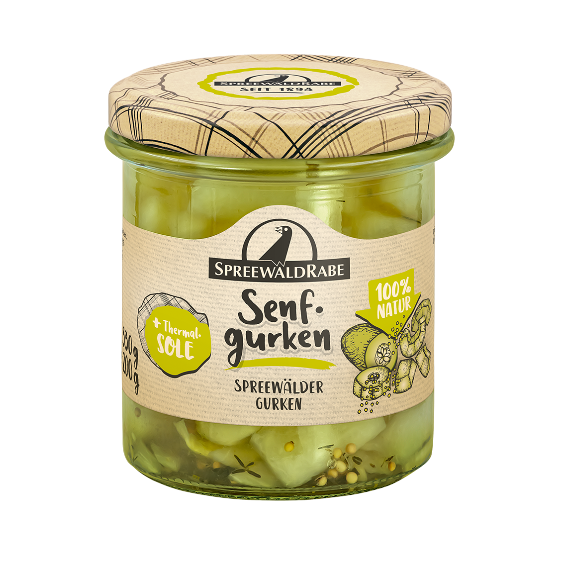 Senfgurken aus dem Spreewald - Würzig mit Thymian - Rabe Handels GmbH & Co.KG
