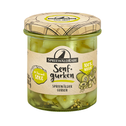 Mustard pickles from the Spreewald - spicy with thyme