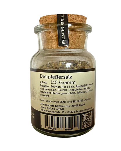 Spreewälder Dreipfeffersalz – Gewürzzubereitung 115 g