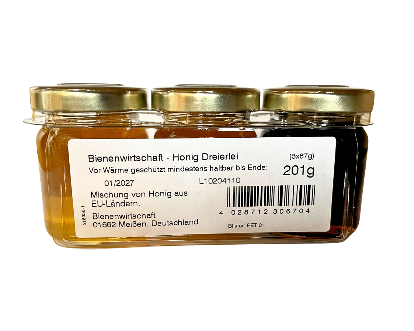 Honig Trio 201 g – Waldhonig, Sonnenblumenhonig & Lindenhonig