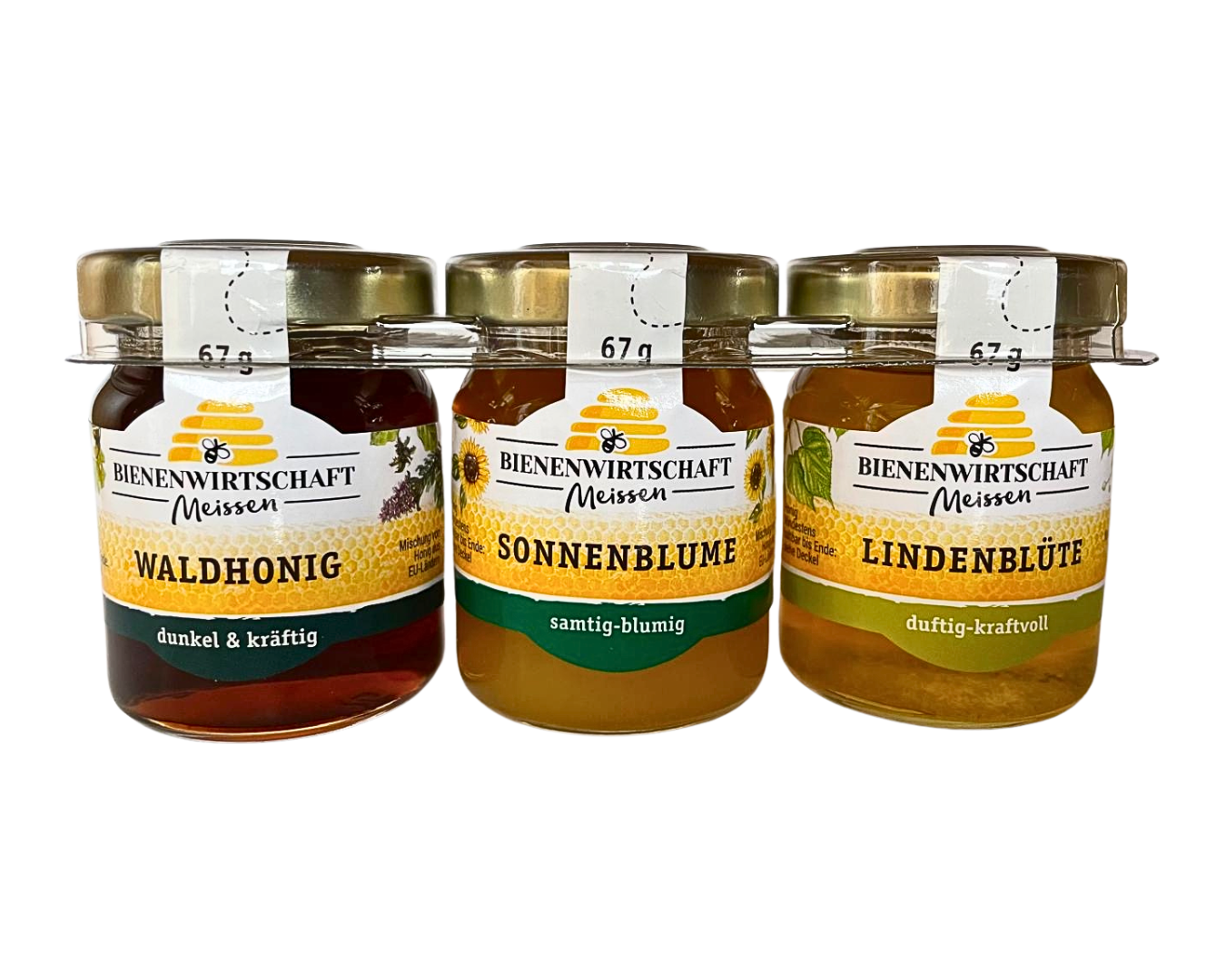 Honig Trio 201 g – Waldhonig, Sonnenblumenhonig & Lindenhonig