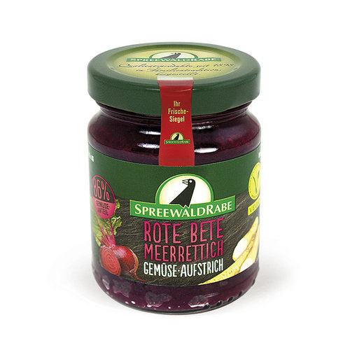 Gemüseaufstrich Rote-Bete-Meerrettich – Vegan & Scharf - Rabe Handels GmbH & Co.KG